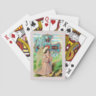 Engel beim Gebet Spielkarten