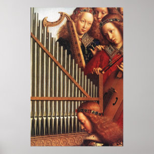 ENGEL BEIM MUSIZIEREN ,Detail Poster