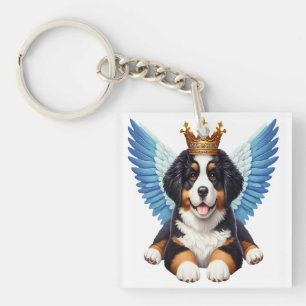 Engel Berner Sennenhund Liebhaber Berner Welpe Schlüsselanhänger