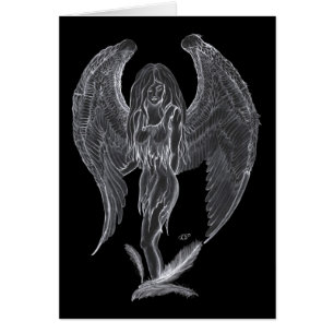 Engel Bleistiftzeichnung Design noir et blanc