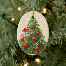Engel dekorieren den Christbaum