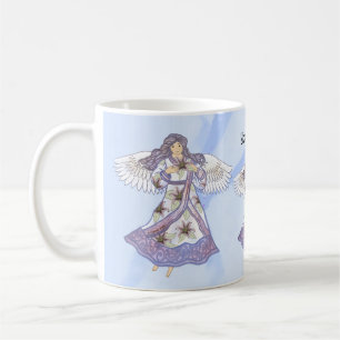 Engel der christlichen Lilie Blume Kaffeetasse