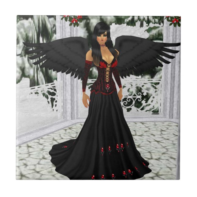 Engel der dunklen Tile Fliese (Vorderseite)