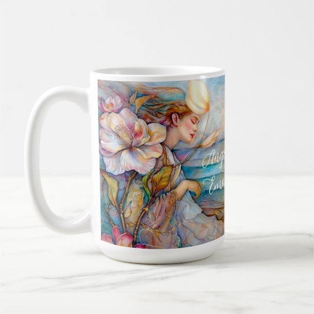 Engel der Emotionen Türkis-Tasse Kaffeetasse (Links)