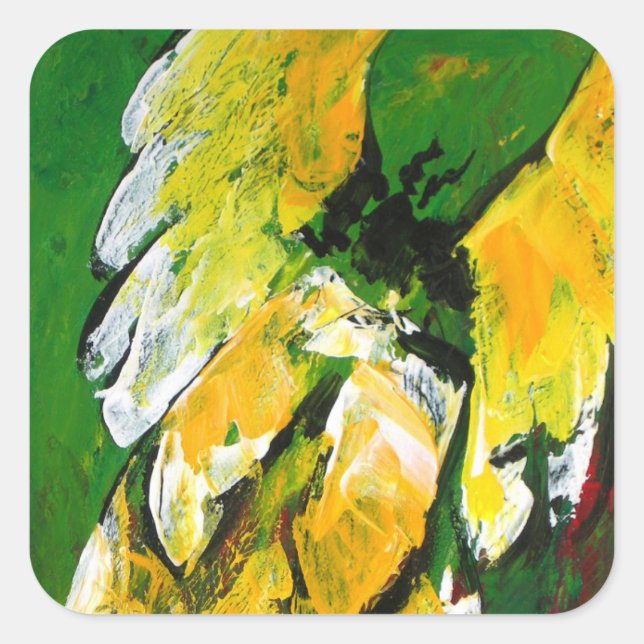 Engel der Freude 2010 Quadratischer Aufkleber (Vorderseite)