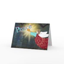 Engel der Friedensweihnachtskarte