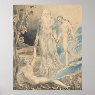 Engel der göttlichen Anwesenheit, die Adam Eve Poster