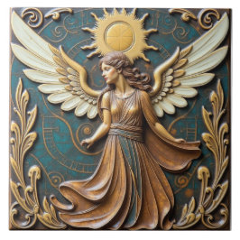 Engel der Herbstsonne Fliese