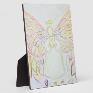 Engel der Herzen Kunstmalerei Geschenktafel Fotoplatte