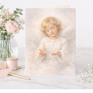 Engel der Hingabe Aquarell Blank Karte