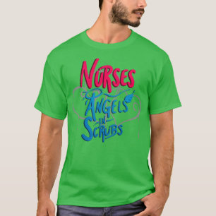 Engel der Krankenschwestern in Scrubs T-Shirt