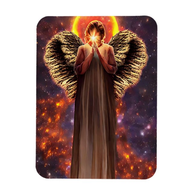 Engel der Liebe und Lichtkunst Magnet (Vertikal)