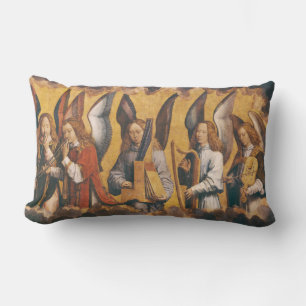 Engel der Musiker von Memling, rechts Lendenkissen