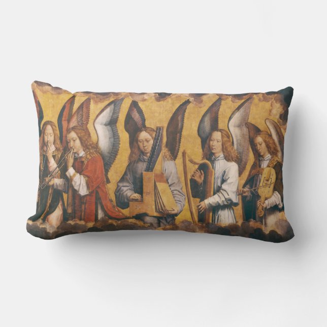 Engel der Musiker von Memling, rechts Lendenkissen (Vorderseite)