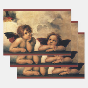 Engel der Sixtinischen Madonna von Raphael Sanzio Geschenkpapier Set