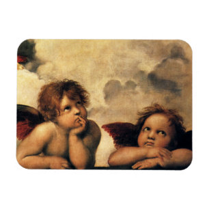 Engel der Sixtinischen Madonna von Raphael Sanzio Magnet
