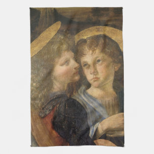 Engel der Taufe Christi von Leonardo da Vinci Geschirrtuch