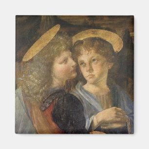 Engel der Taufe Christi von Leonardo da Vinci Magnet