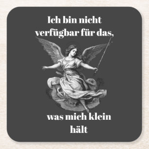 Engel der Unverfügbarkeit Rechteckiger Pappuntersetzer
