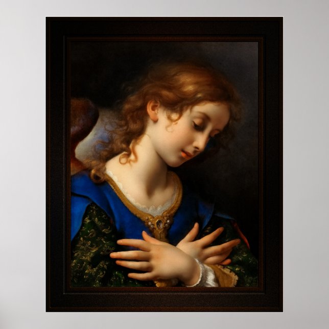 Engel der Verkündigung von Carlo Dolci Poster (Vorne)