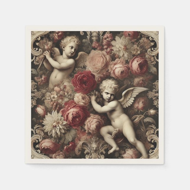 Engel der Zwietracht - Gotisches Barock Serviette (Vorderseite)