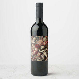 Engel der Zwietracht - Gotisches Barock Weinetikett