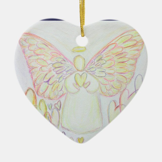 Engel des Herzens Art Pendant zur Ornamentik Keramikornament (Vorne)