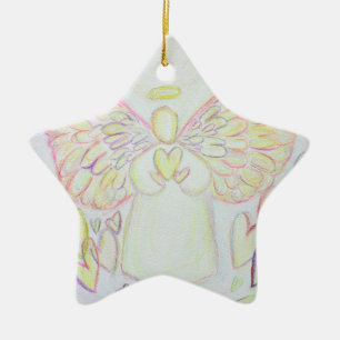 Engel des Herzens Art Pendant zur Ornamentik Keramikornament