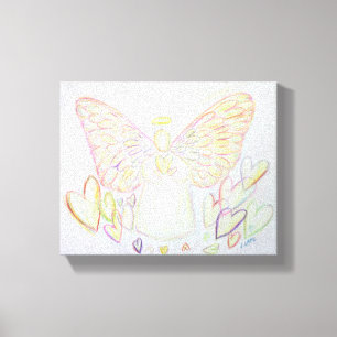Engel des Herzens Gemälde Wrapped Canvas Art Leinwanddruck