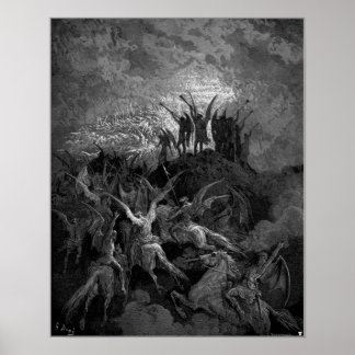 Engel des Himmels blasen ihre Trumpeten Gustave Do Poster