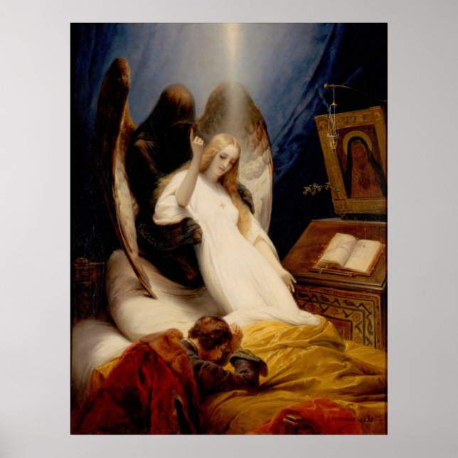 Engel des Todes - Horace Vernet - 1851 Poster (Vorne)