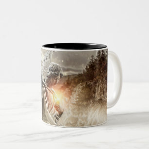 Engel des Unglücks Zweifarbige Tasse