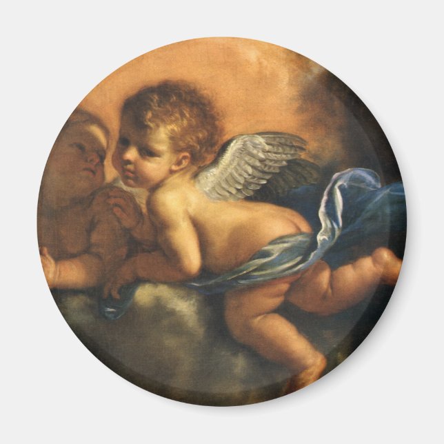 Engel Detail, Schutzheilige von Modena von Guercin Magnet (Vorne)