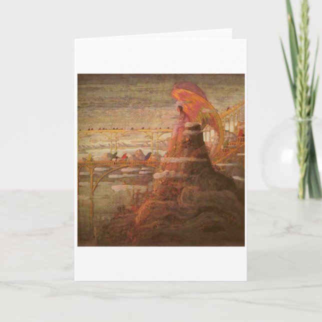 Engel. Einleitung durch M.K. Ciurlionis, 1908-09 Karte (Vorderseite)