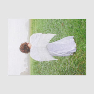Engel Elegante Foto Kunst Seidenpapier