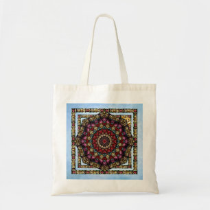 Engel-Fenster-Kaleidoskop-Kunst-Taschen-Tasche Tragetasche