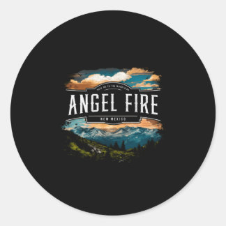 Engel Feuerberge New Mexico Wandern im Freien Vi Runder Aufkleber