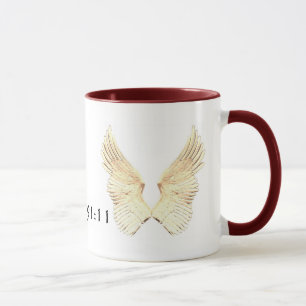 Engel-Flügel-weiß-schlicht Tasse