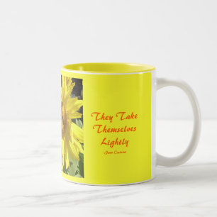 Engel FlyBecause, sie TakeThems… Zweifarbige Tasse