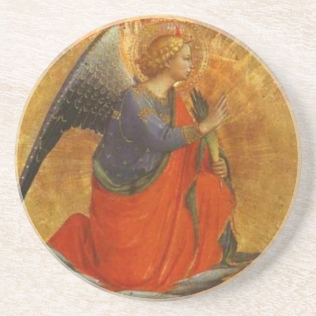 Engel Fra Angelico der Ankündigungs-schönen Kunst Untersetzer (Vorne)
