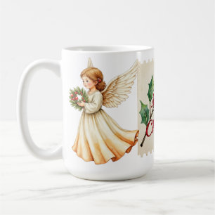 Engel Frohe Weihnachten Schneemann Kaffeetasse