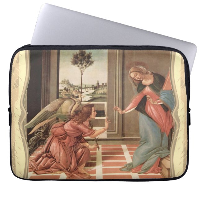 Engel Gabriel und Maria Laptopschutzhülle (Vorderseite)
