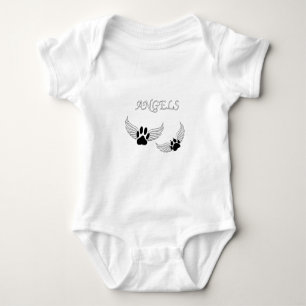 Engel-Haustier-Pfoten Baby Strampler