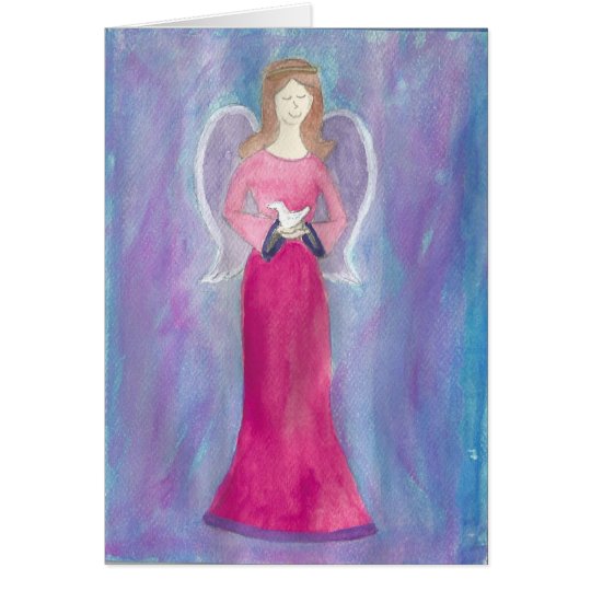 Engel im Blau… durch peacewillow Karte