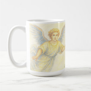 Engel im Flug mit Lächeln Kaffeetasse