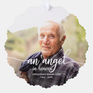 Engel im Himmel Gedenk-Schmuckkarte Ornament Karte