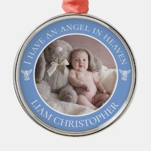Engel im Himmel Gedenkfotos Ornament Aus Metall