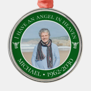 Engel im Himmel Gedenkfotos Ornament Aus Metall