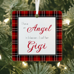 Engel im Himmel Gigi Gedenkfoto Ornament Aus Metall