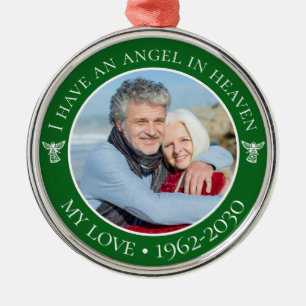 Engel im Himmel Mein Liebes-Gedenkfoto Ornament Aus Metall